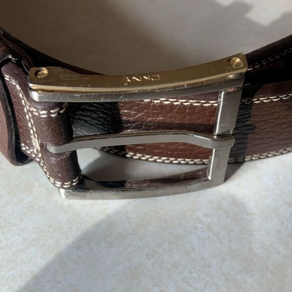 DKNY Genuine Leather Belt Men’s size40 - Picture 2 of 7